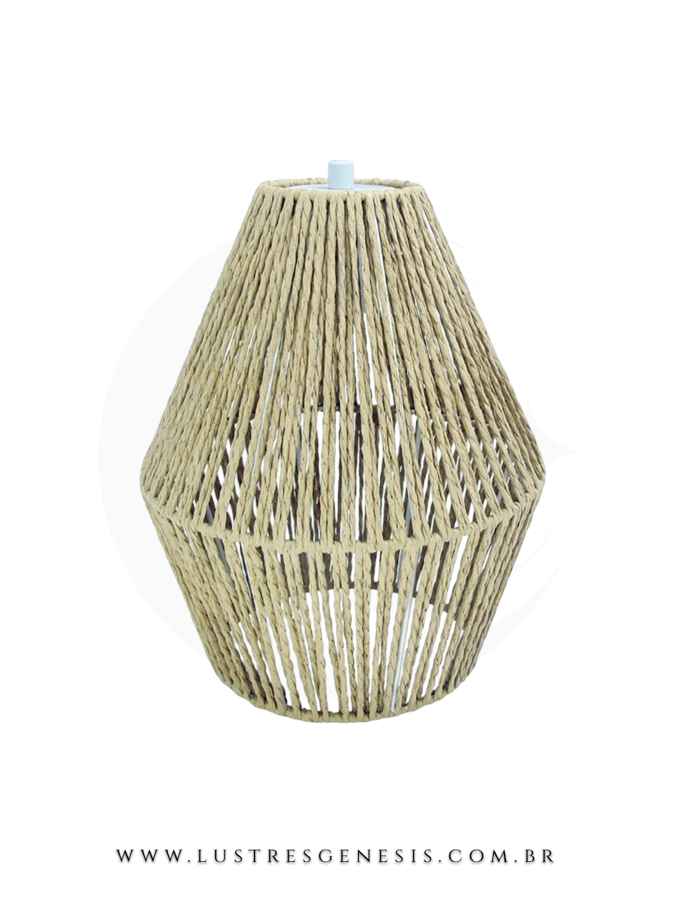 Pendente de teto em bambu natural Nitrolux, ideal para mesas, balcão de cozinha, área gourmet e sítios